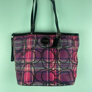 New Large Coach Poppy Tote in purple